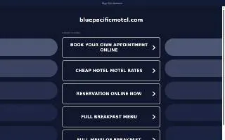 Blue Pacific Motel & Rv Park website