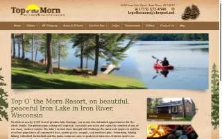 Top O' The Morn Resort website
