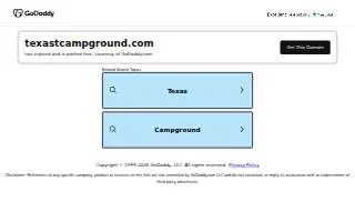 Texas T Campground website