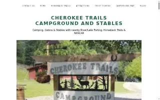 Cherokee Trails Campground website