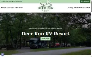 Deer Run Rv Resort website
