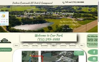 Parkers Crossroad Campground website