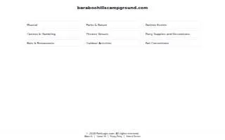 Baraboo Hills Campground website