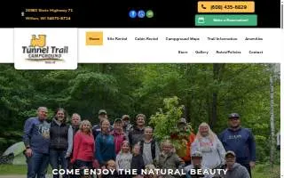 Tunnel Trail Campground website