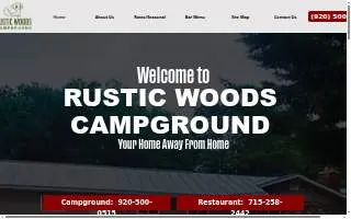 Rustic Woods Campground website