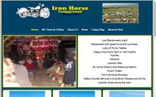 Iron Horse Campground website