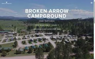 Broken Arrow Campground website