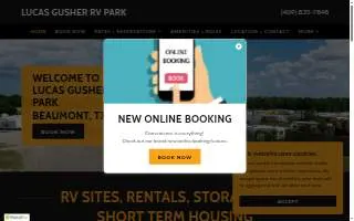 Lucas Gusher Rv website