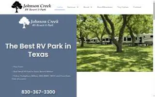 Johnson Creek Rv Resort website