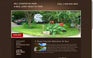 Hill Country Rv Park of Kerrville website
