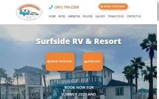 Surfside Rv & Resort website