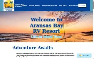 Aransas Bay Rv Resort website