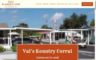 Val's Kountry Corral website