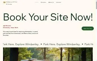 Wimberley Rv Park & Mini Stge website