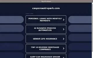 Casper East Rv Park & Cmpgrnd website