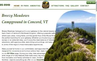 Breezy Meadows Campground website