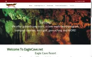 Eagle Cave Resort Llc website