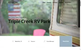 Triple Creek Rv website