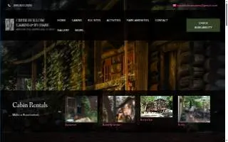 Creek Hollow Cabins & Rv Park website