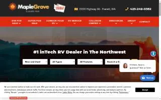 Maple Grove Rv Resort website