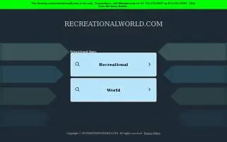 Recreational World Marketing website