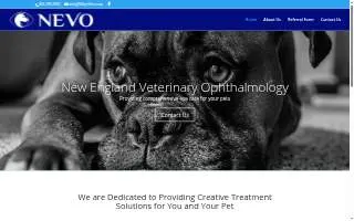 New England Veterinary Ophthalmology PLLC website