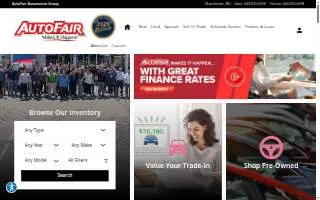 AutoFair Automotive Group website