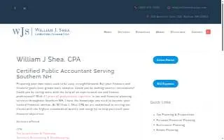 William J Shea CPA PLLC website