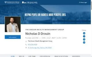 The Drouin Wealth Management Group of Nashua website