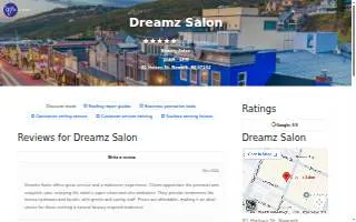 Dreamz Salon website
