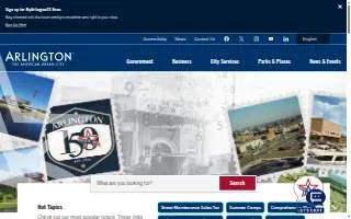 Arlington Water Heater Repair & Plumbing website