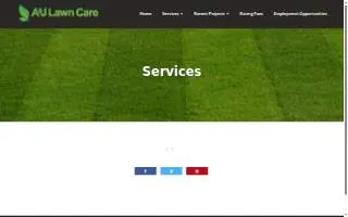 A & J Lawn Care website