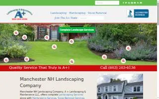 A + Landscaping & Maintenance LLC website