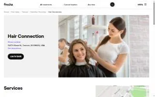 Hair Connection of Trenton website
