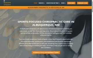 Roadrunner Chiropractic website