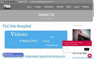 TLC Pet Hospital of Albuquerque website