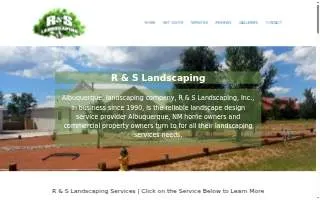 R & S Landscaping of Albuquerque website