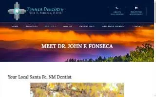 Dentist Hispano Santa Fe website