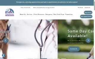 Rainbow Animal Hospital website