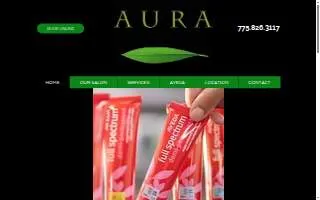 Aura Salon of Reno website