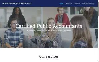 Belle Business Services website
