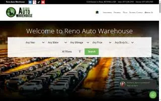 Reno Auto Warehouse website