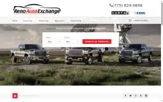 Reno Auto Exchange website