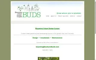 Blooming Urban Design Scapes website