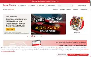 Lucky's Café website
