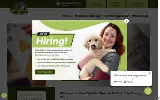 West Side Pet Clinic website