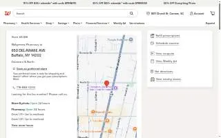 Walgreens of Buffalo website
