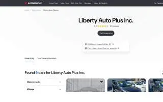 Liberty Auto Plus Inc website