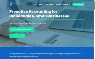 George Peter Klee CPA, LLC of Rochester website