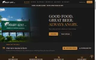The Angry Goat Pub N Kitchen of Ogden website